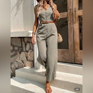 Elegant Green Jumpsuit